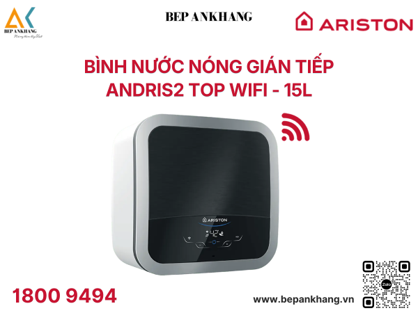 Bình nước nóng gián tiếp Ariston - ANDRIS2 TOP WIFI - 15L